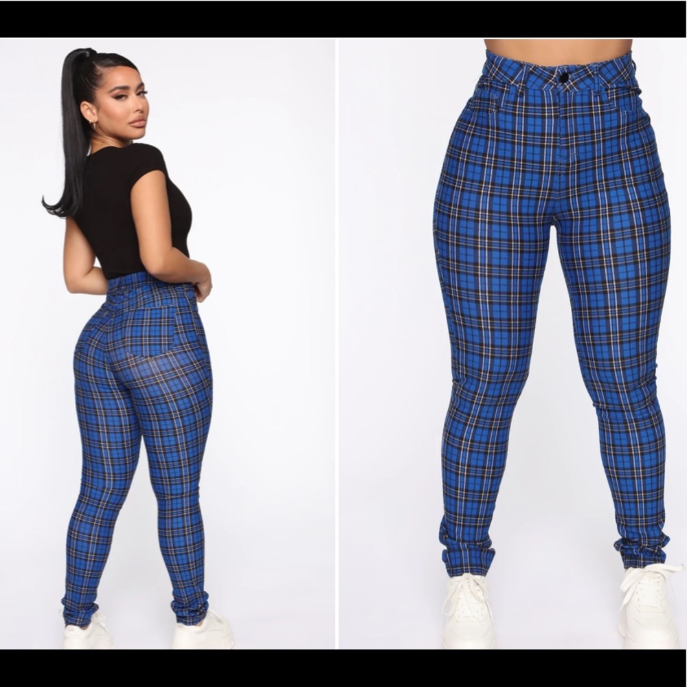 Never Plaid Out Skinny Pants